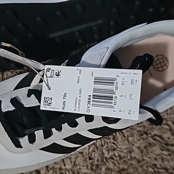 Adidas Run 70S Men Running Shoes White/Black/Grey Gy3884